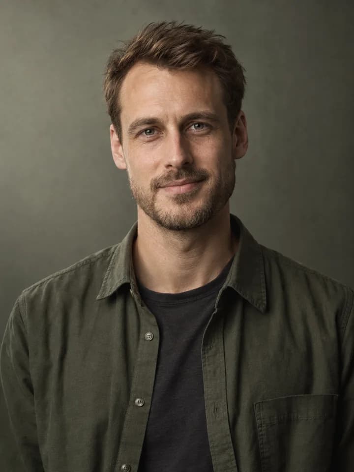 Portrait of Jonas Merrow, a team member